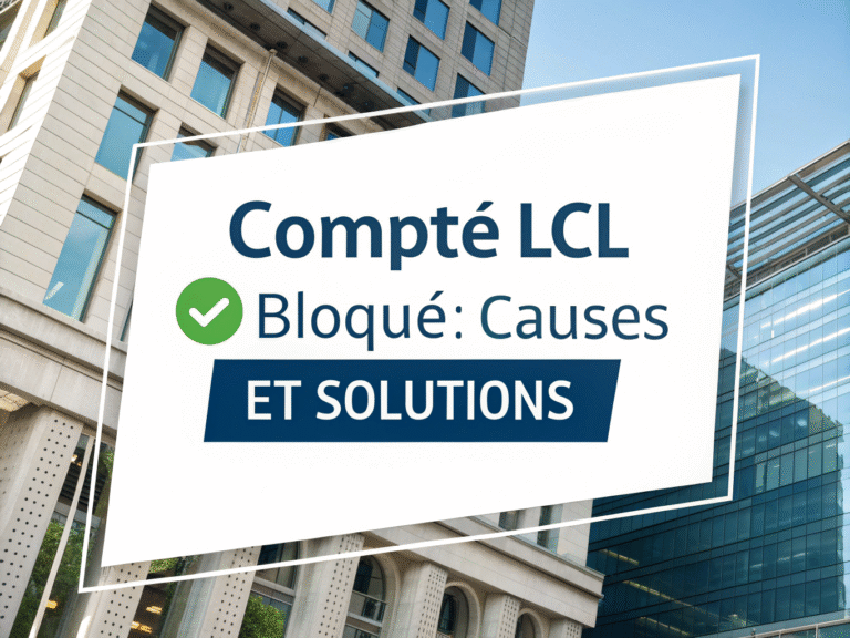 Compte LCL bloqué causes et solutions